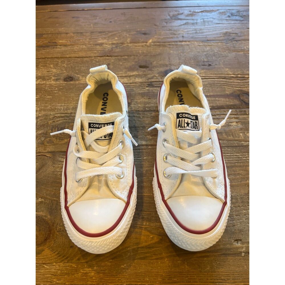 Converse Womens Chuck Taylor Sz. 6 All Star Low Top Shoreline Slip White 537084F